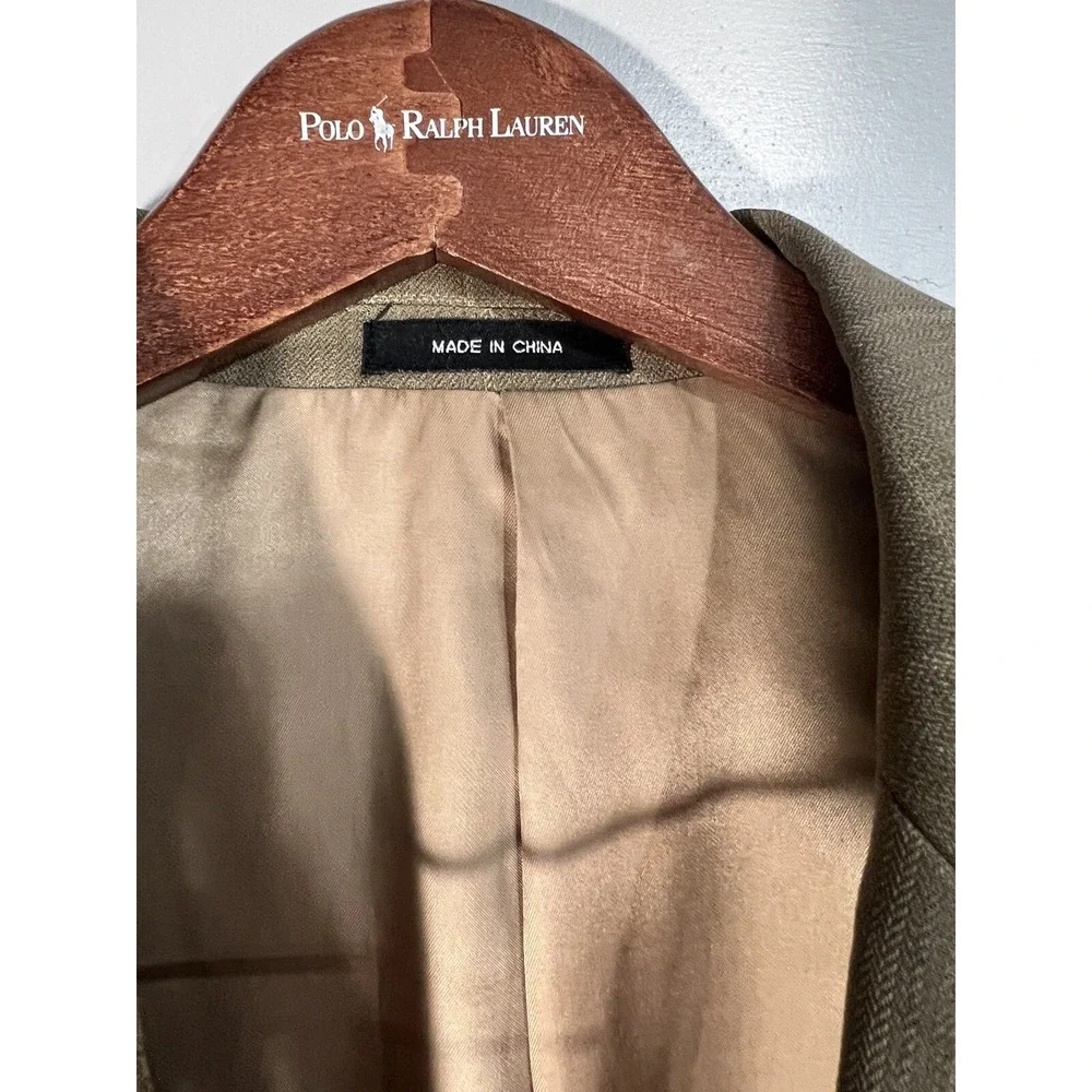 Lauren Ralph Lauren Blazer Size 42L 42 Long Wool Brown Two Button Classic‎